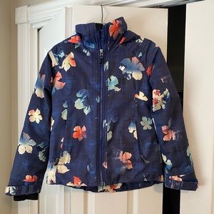 Obermeyer winter coat. Girls size medium 10/12. Blue floral